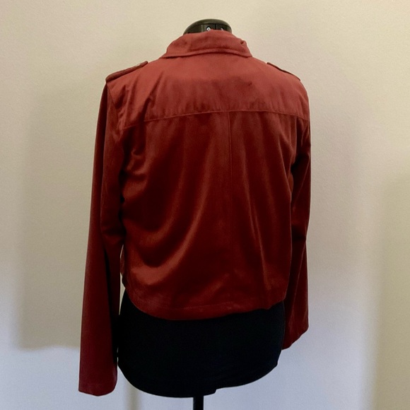 NWT Lauren Conrad Velvet Moto Jacket - Picture 4 of 5